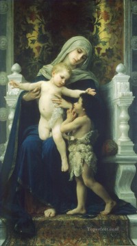  jesus Pintura Art%C3%ADstica - La Vierge LEnfant Jesus et Saint Jean Baptiste2 Realismo William Adolphe Bouguereau